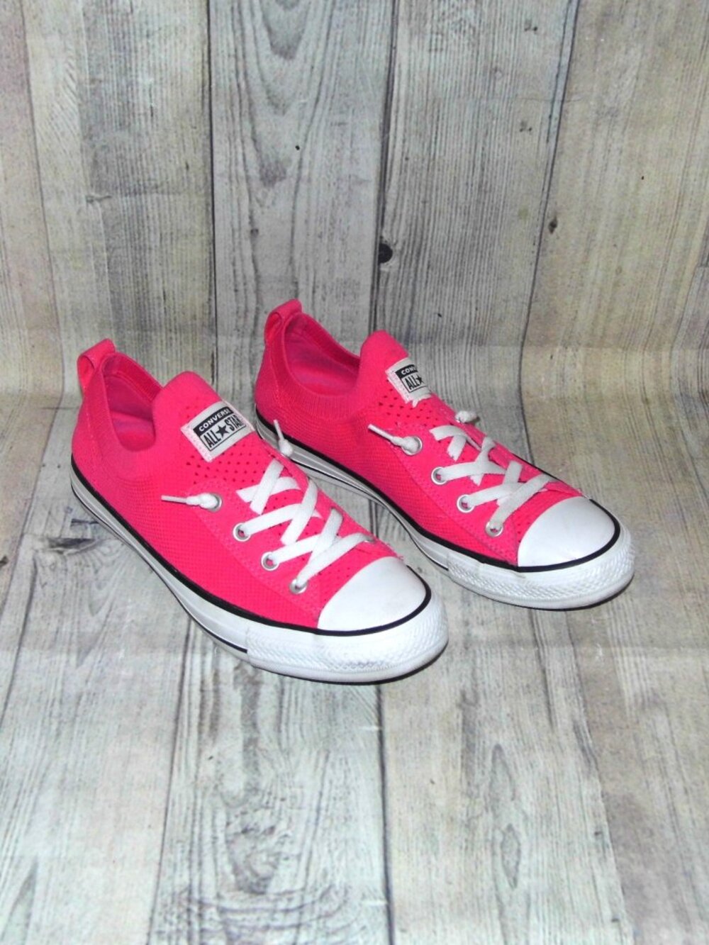 CONVERSE Chuck Taylor All Star Shoreline Knit Pink Chaos Sneakers Womens 10
